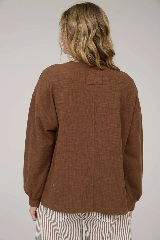 Chryslee Round Neck Knit Pullover Top