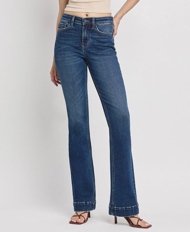 Revolution High Rise Trouser Hem Bootcut Jeans