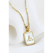 18K Gold Plated Waterproof Pearl Initial Necklace Collection