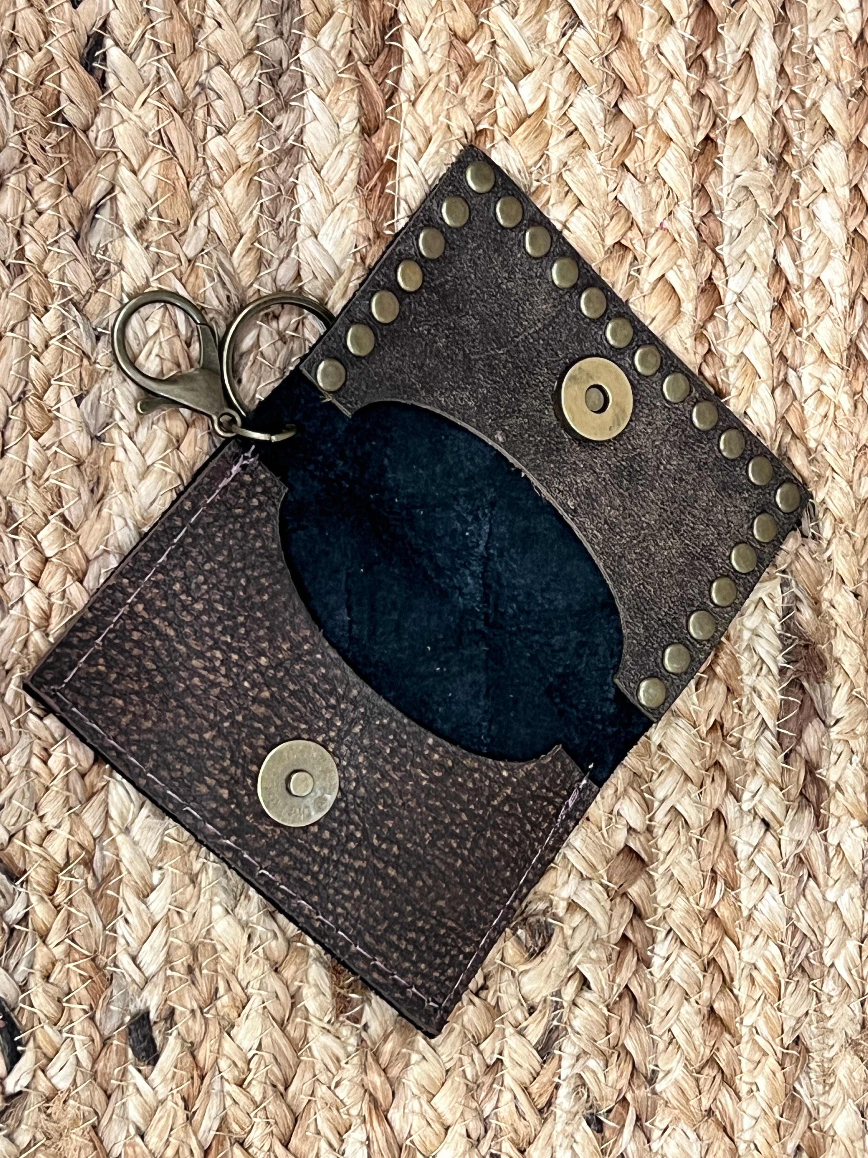 Keep It Gypsy RowdyRanch Becca Key Ring Card Case Wallet with Rivets