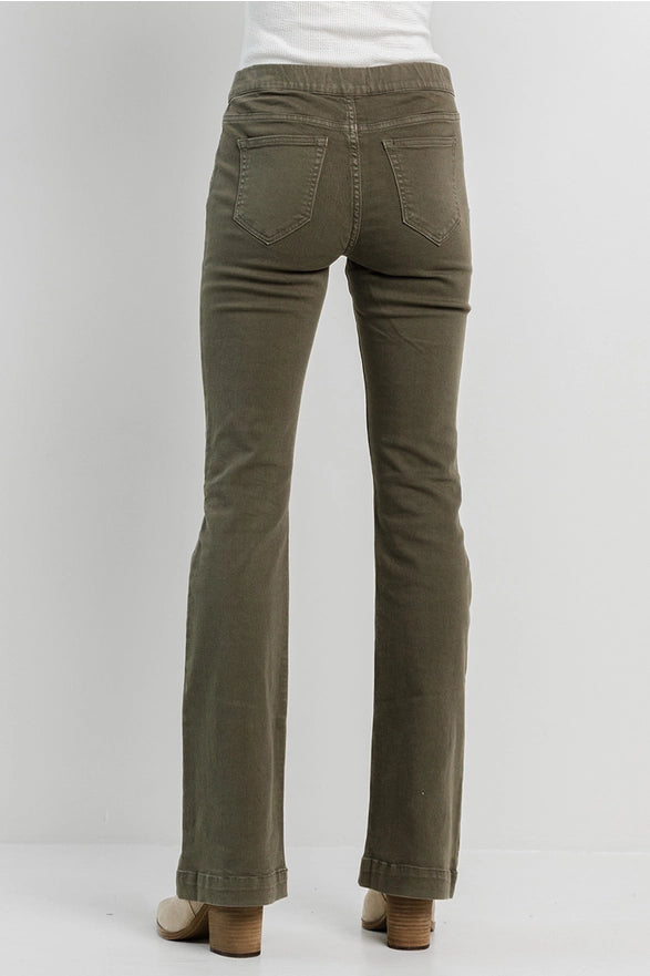 Jodi Pull On Flare Color Jean Jeggings