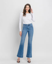 Gambler High Rise Trouser Hem Relaxed Flare Jeans