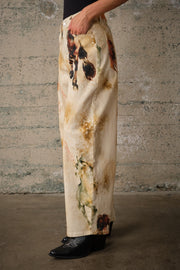 Watercolor Horses Western Print Barrel Pants