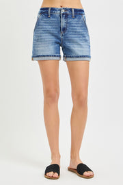 J21 eleven High Rise Mid Length Cuffed Hem Shorts