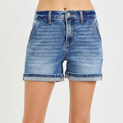 J21 eleven High Rise Mid Length Cuffed Hem Shorts
