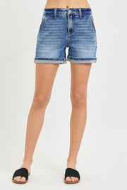 J21 eleven High Rise Mid Length Cuffed Hem Shorts