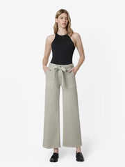 Rolling Stone Super High Rise Tie Belt Wide Leg Jeans