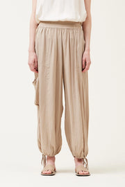 Aladdin Satin Drawstring Bottom Jogger Pants