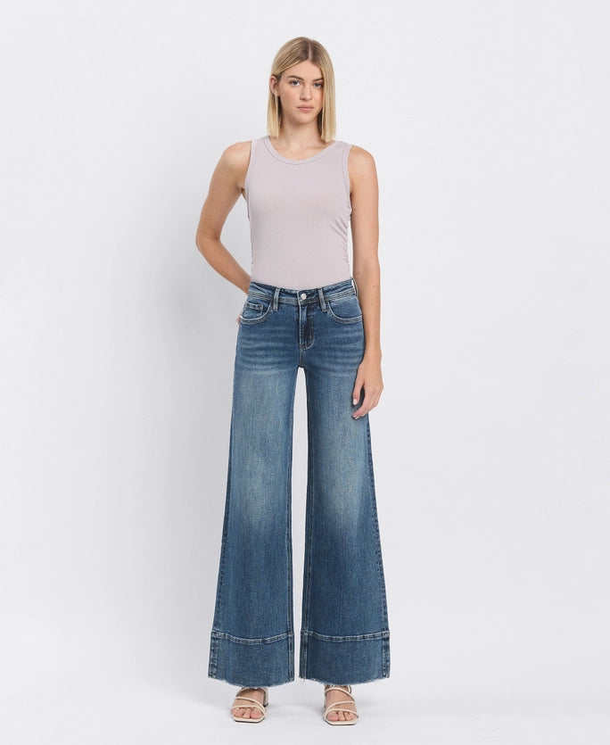 Solstice High Rise Trouser Wide Leg Jeans