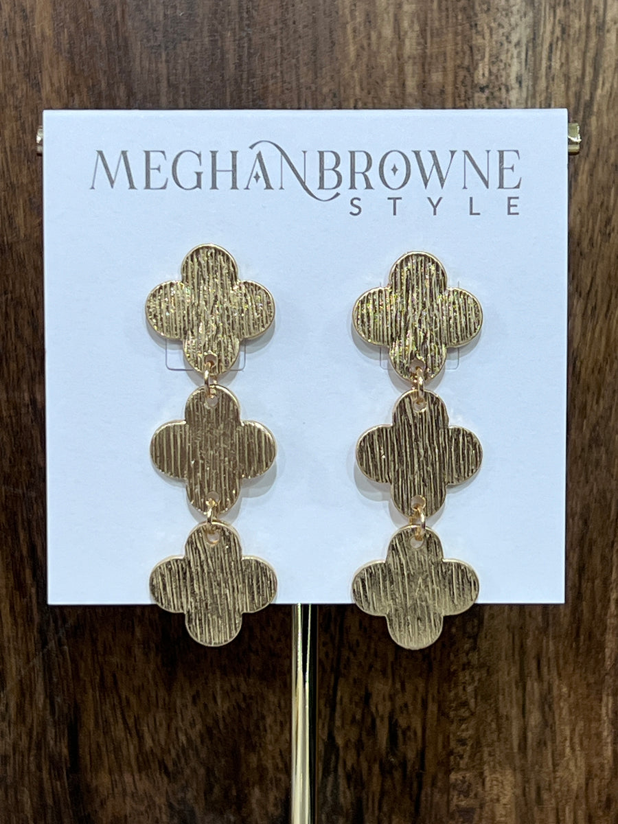 Meghan Browne Rhett Gold Dangle Earrings