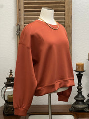 Sinclair Cropped Long Sleeve Pullover "Un"Sweatshirt
