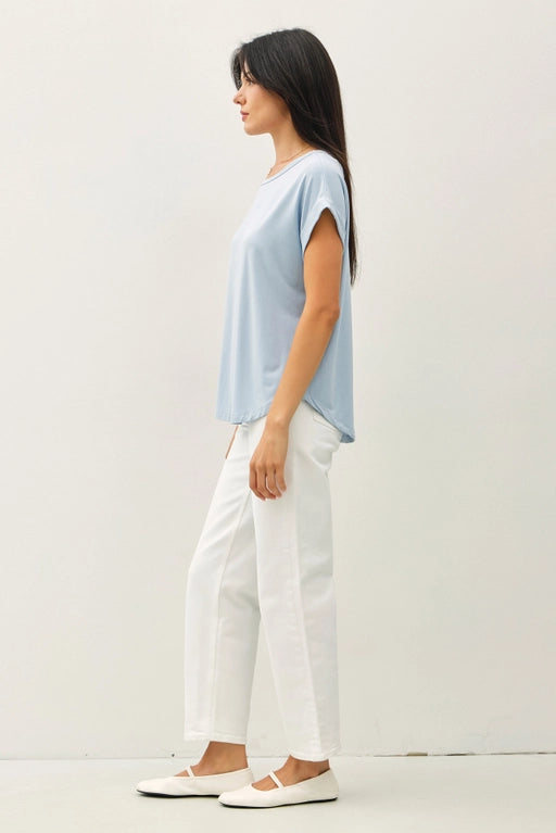 Lizzie Classic Capped Sleeve Modal Tee