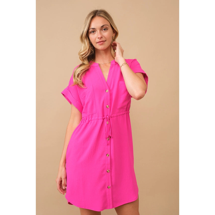 Mia V-Neck Button Front Dolman Sleeve Midi Dress The 1408 Boutique Lingerie Mia V-Neck Button Front Dolman Sleeve Midi Dress The 1408 Boutique Lingerie