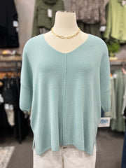 Andi Half Sleeve V-Neck Sweater