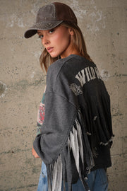 Cowgirl Social Club Oversized Graphic Sweatshirt