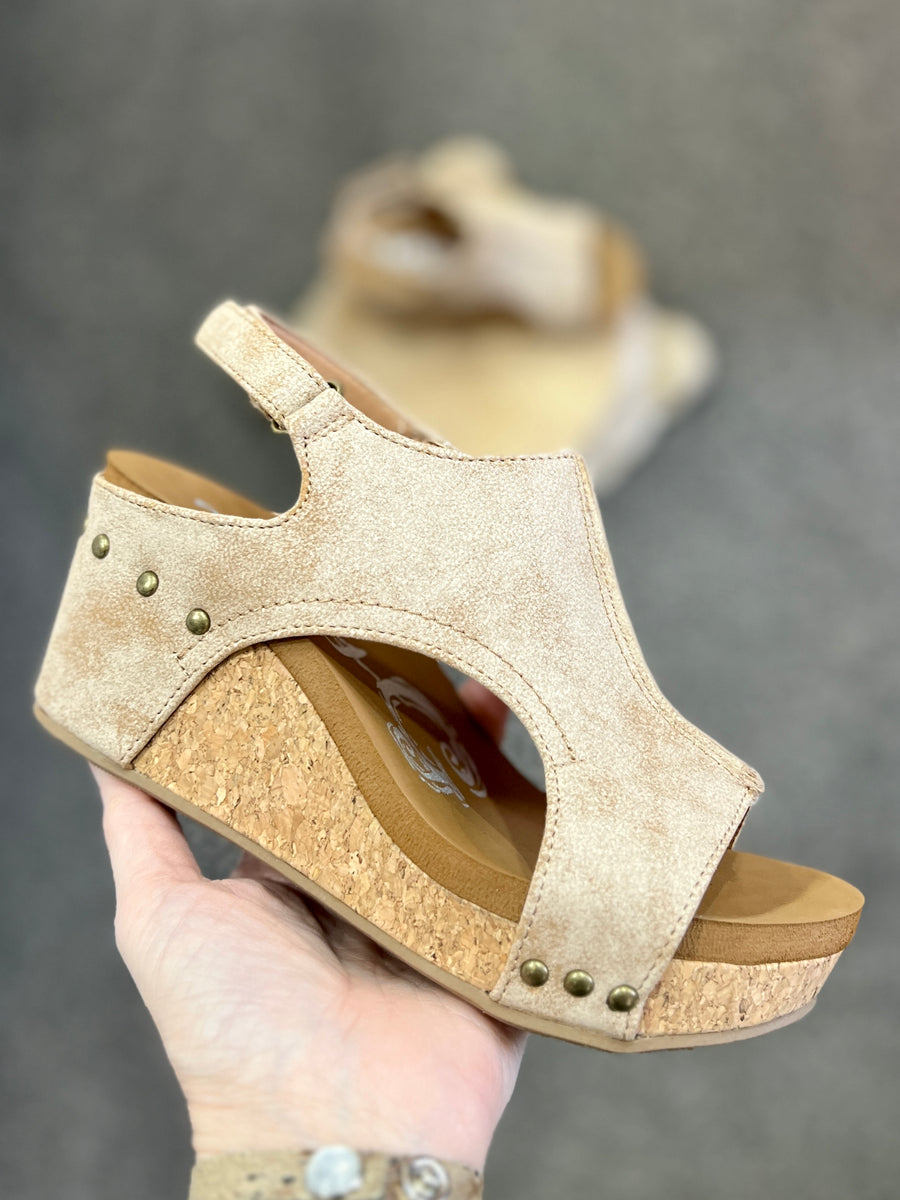 Isabella Cork Wedge Sandal