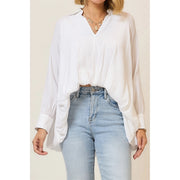 Calla Bubble Hem Hi/Low Blouse