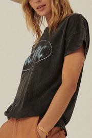 AC/DC Studded Logo Vintage Wash Graphic Tee