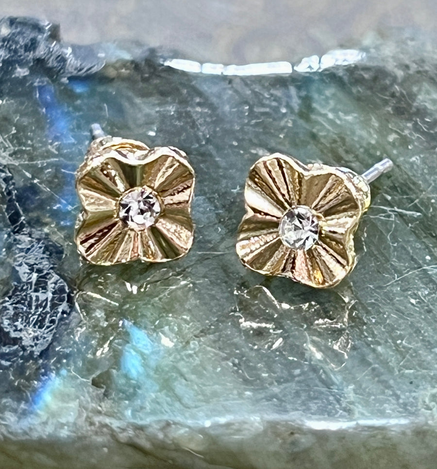 Statement Studs ~ Gold & Silver Post Earrings