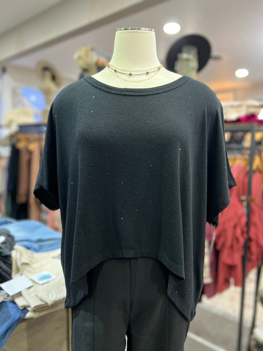 Heiress Sparkle Oversized Moderate Crop Top