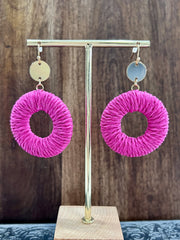 Raffia Fashion Earrings