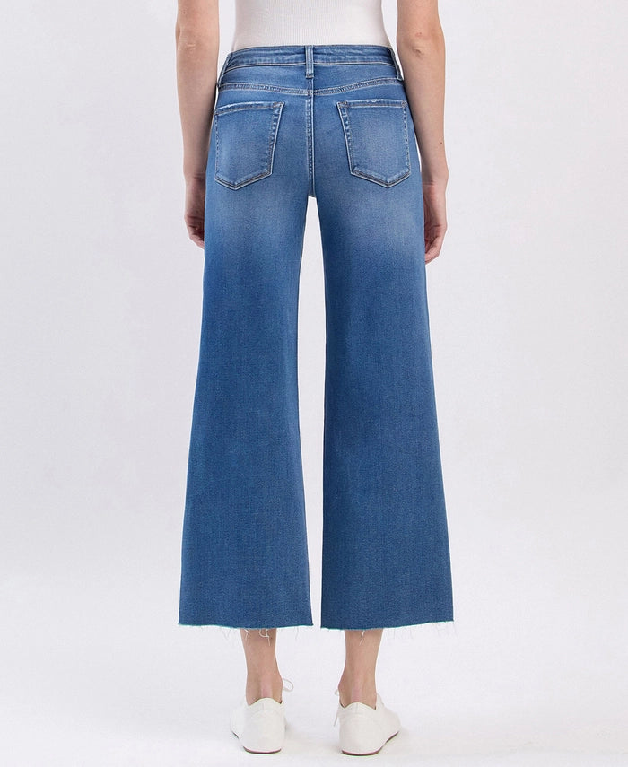 Gibson High Rise Super Soft Slim Wide Crop Jeans