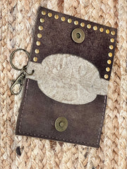 Keep It Gypsy RowdyRanch Becca Key Ring Card Case Wallet with Rivets