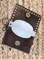 Keep It Gypsy RowdyRanch Becca Key Ring Card Case Wallet with Rivets