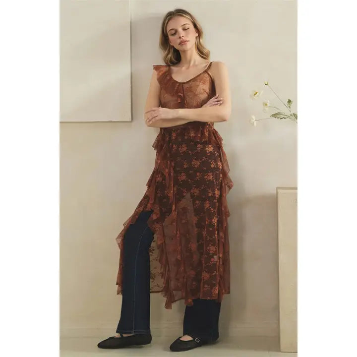 Jill Lace Maxi Slip Dress