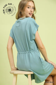 ON THE GO! Luxe-Knit Pleated Mini Dress