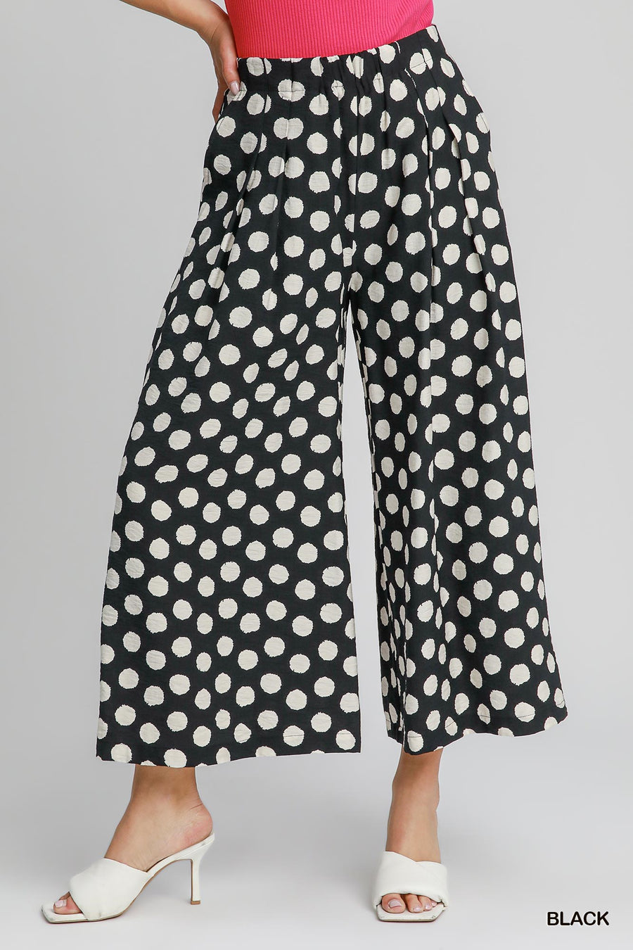 San Dottie Polka Dot Wide Leg Resort Pant