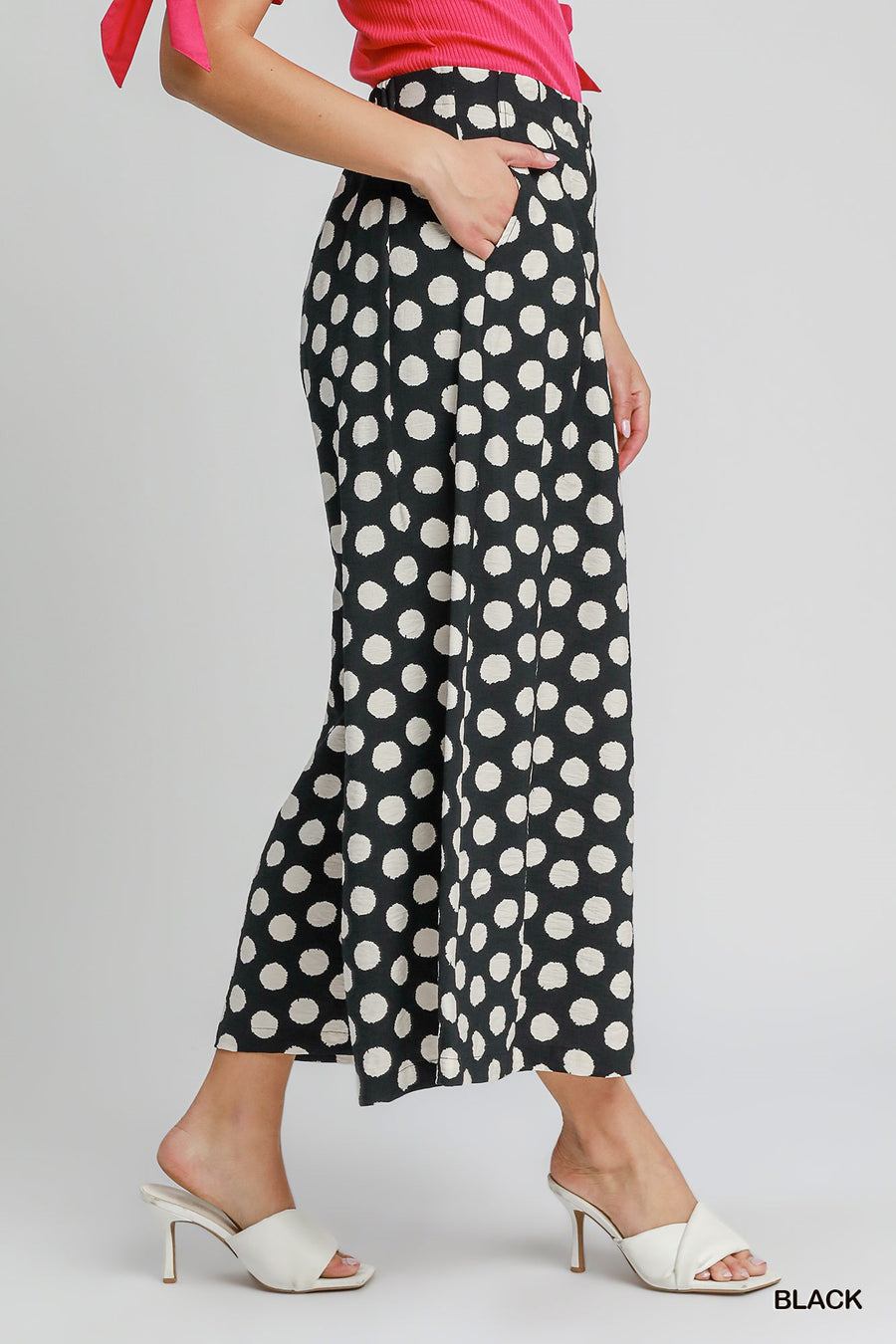San Dottie Polka Dot Wide Leg Resort Pant