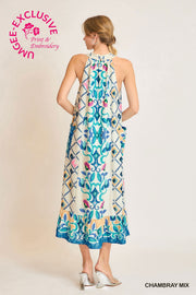 Monte Carlo Halter Neck Maxi Dress