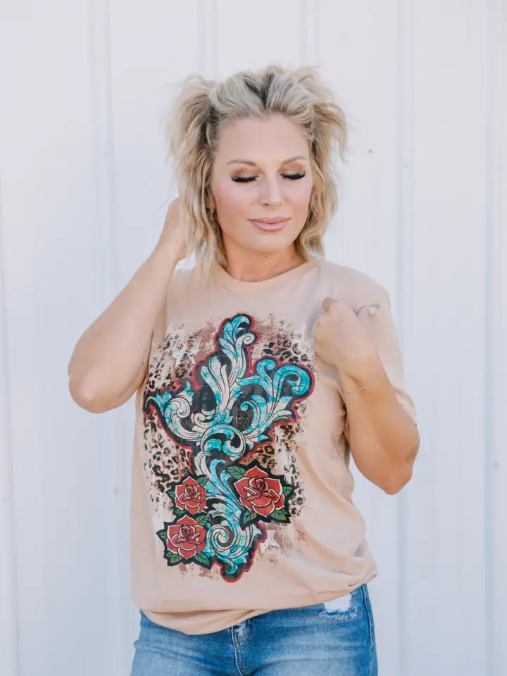 Rebel Rose Tee by One24 Rags