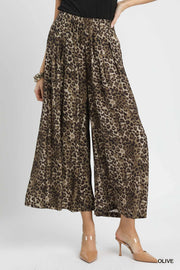 Javan Leopard Print Palazzo Pants