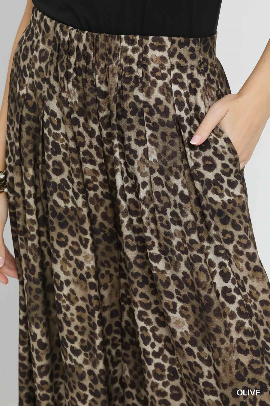 Javan Leopard Print Palazzo Pants
