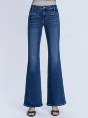 Choosin' Texas Mid-Rise Easy Flare Jeans