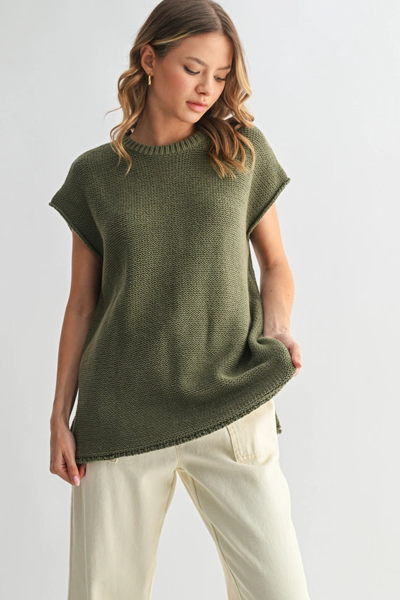 Renleigh Oversized Sleeveless Sweater