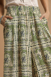 Florence Batik Tiles Print Palazzo Pants