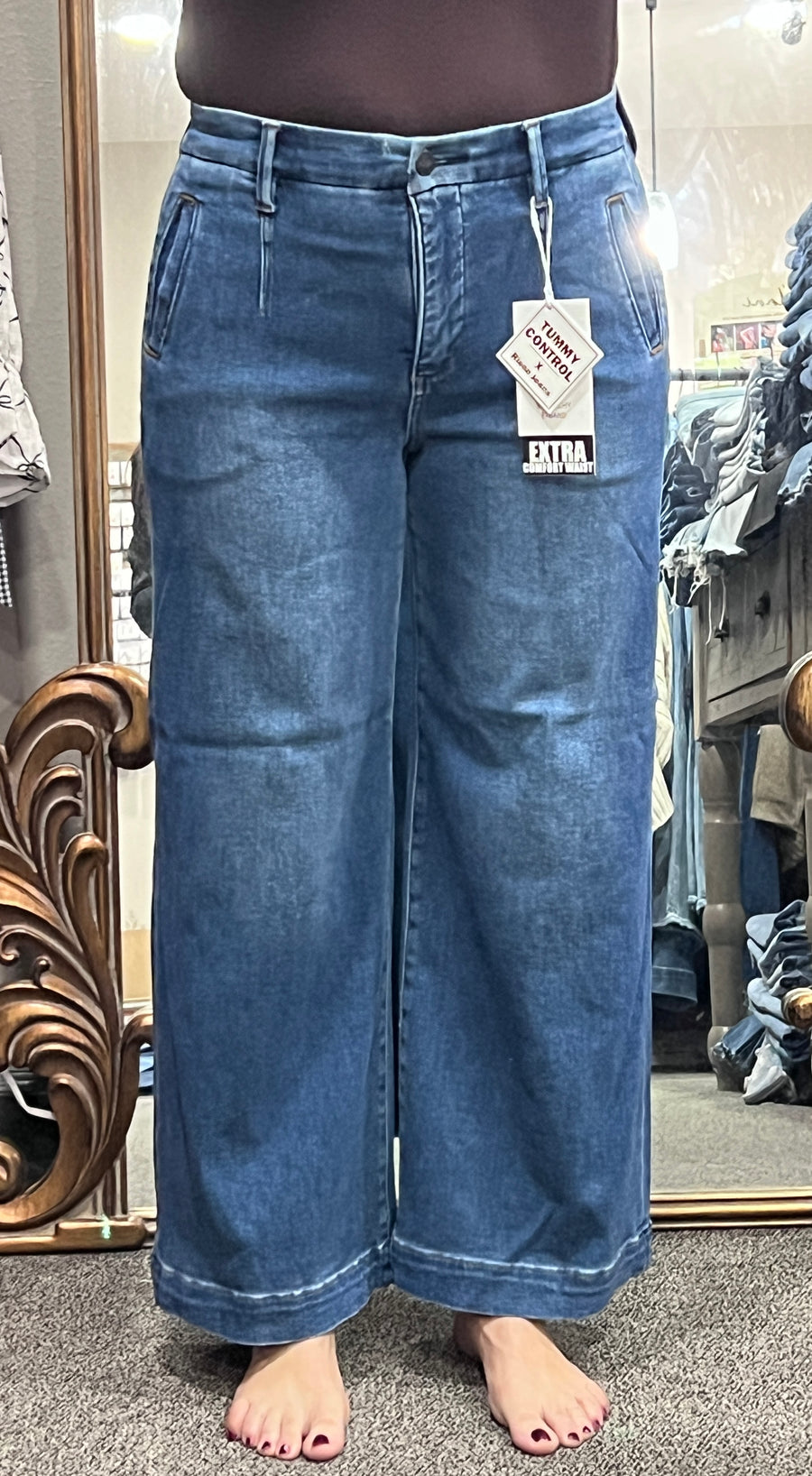 Leppard TC High Rise Crop Wide Jeans