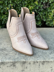 Hey Girl by Corkys "Smoke Show" Cream Crackle Short Western Style Bootie