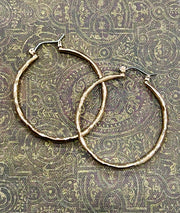 Making Waves Textured Gold Hoop Earrings