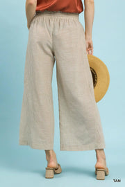 Skipper Linen Blend Striped Wide Leg Pants