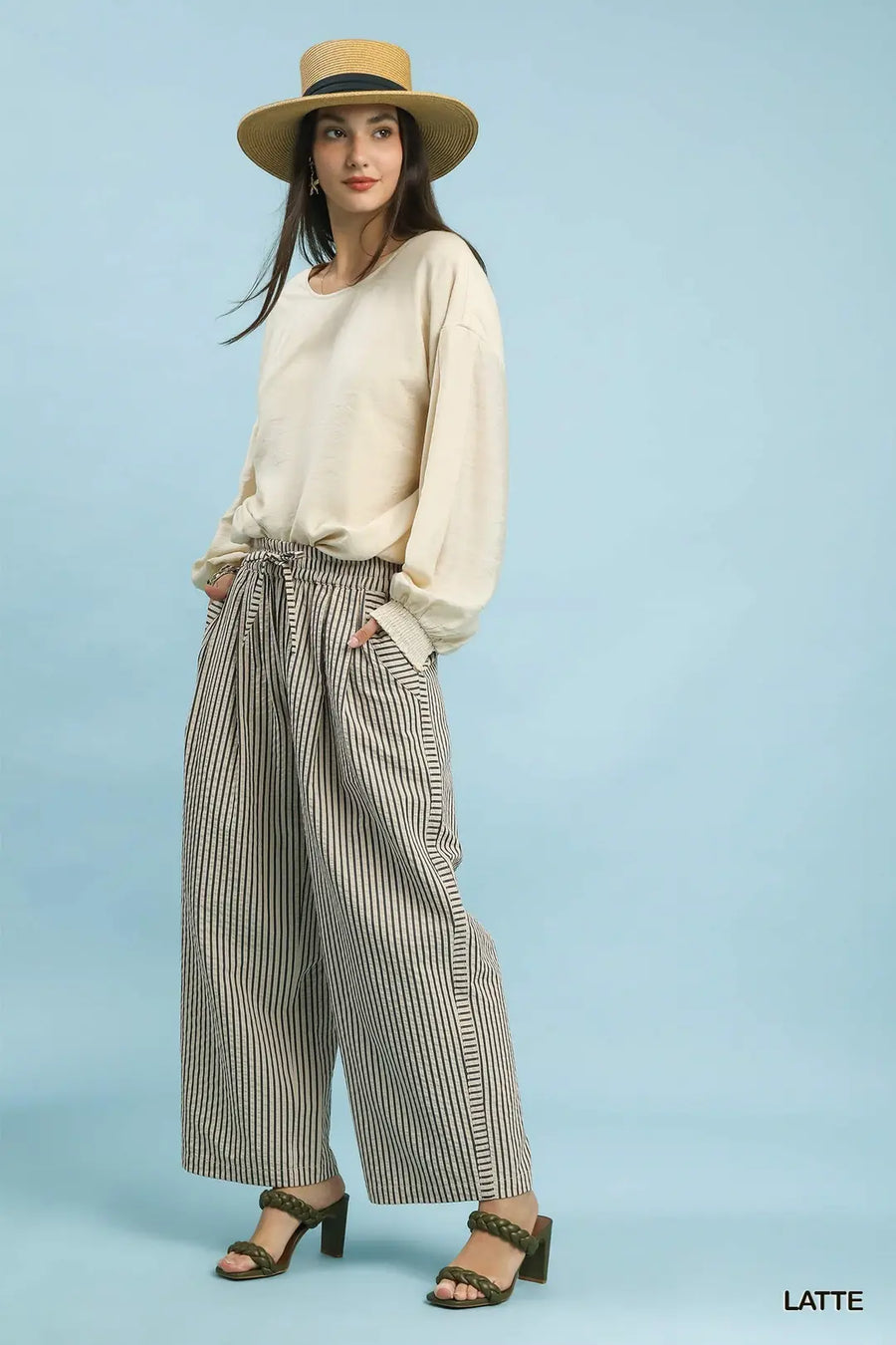 Ooh La ! La! Striped Wide-Leg Pants