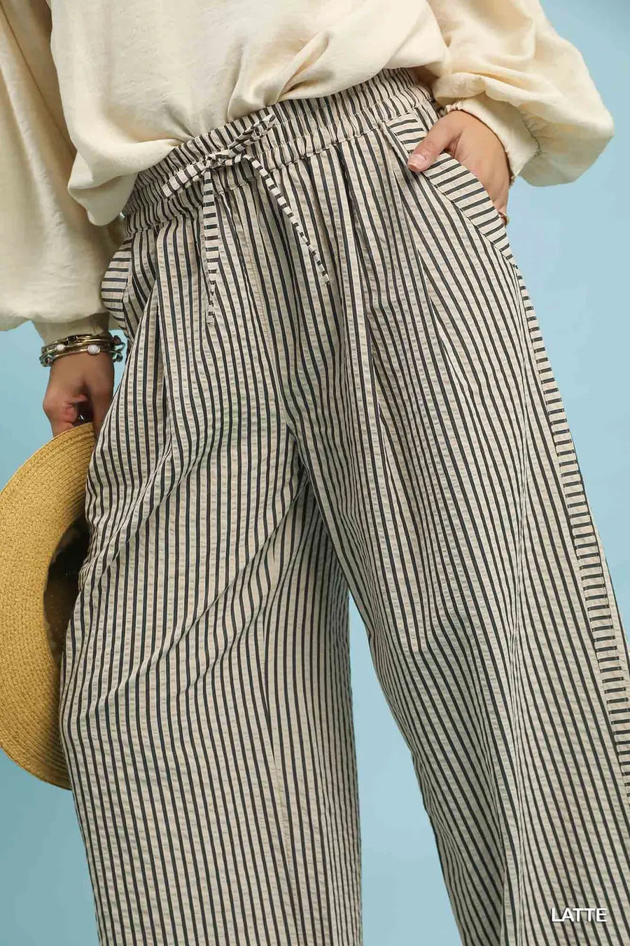Ooh La ! La! Striped Wide-Leg Pants