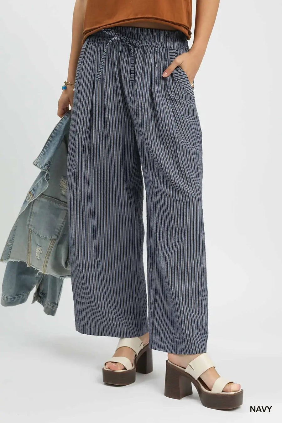 Ooh La ! La! Striped Wide-Leg Pants
