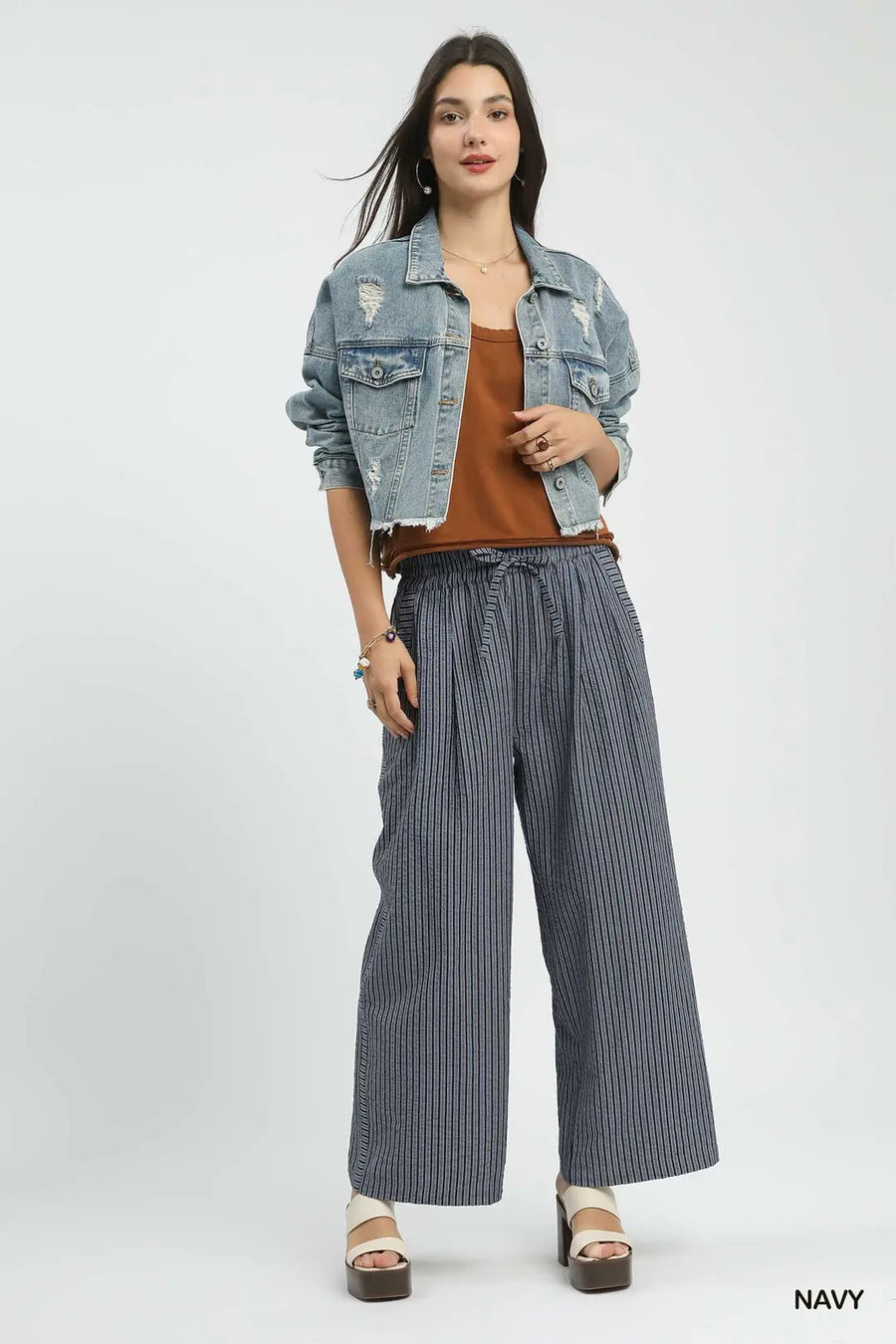 Ooh La ! La! Striped Wide-Leg Pants