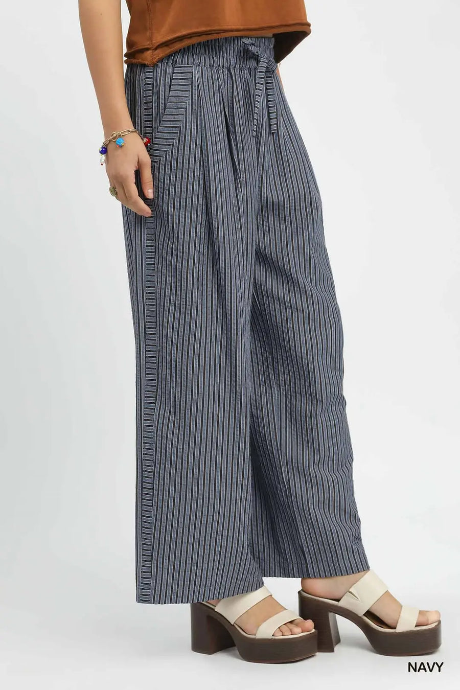 Ooh La ! La! Striped Wide-Leg Pants
