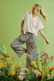 Ooh La ! La! Striped Wide-Leg Pants