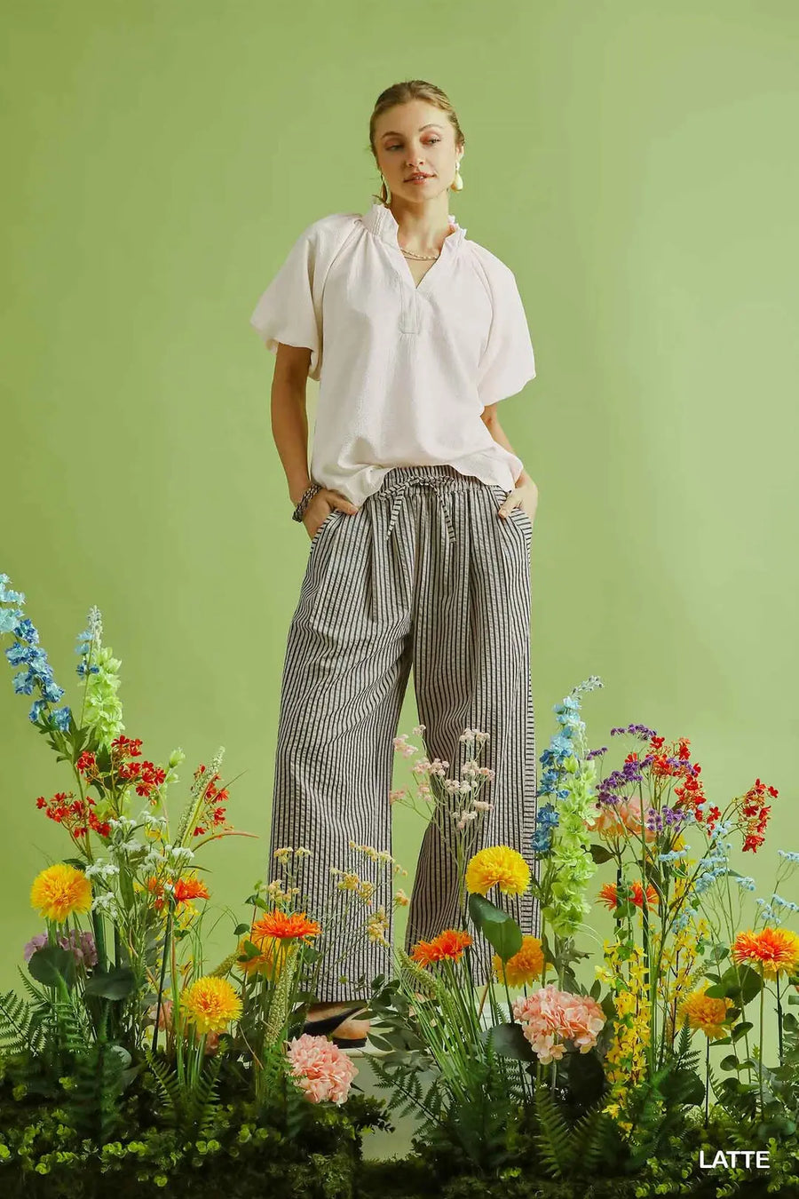 Ooh La ! La! Striped Wide-Leg Pants